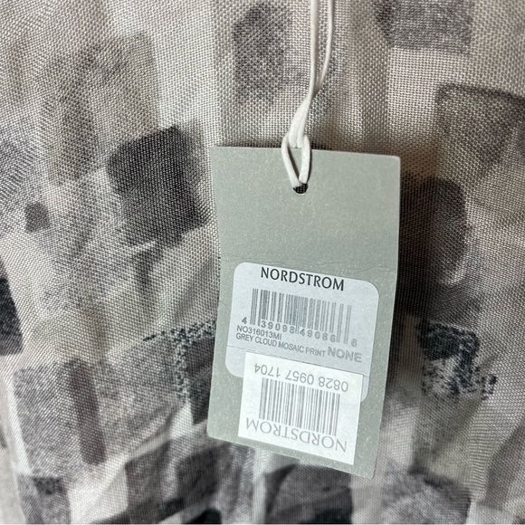 NORDSTROM Sunglow Dot Print Cover-Up Kimono One Size Gray New NWT Mosaic Print - Picture 4 of 5
